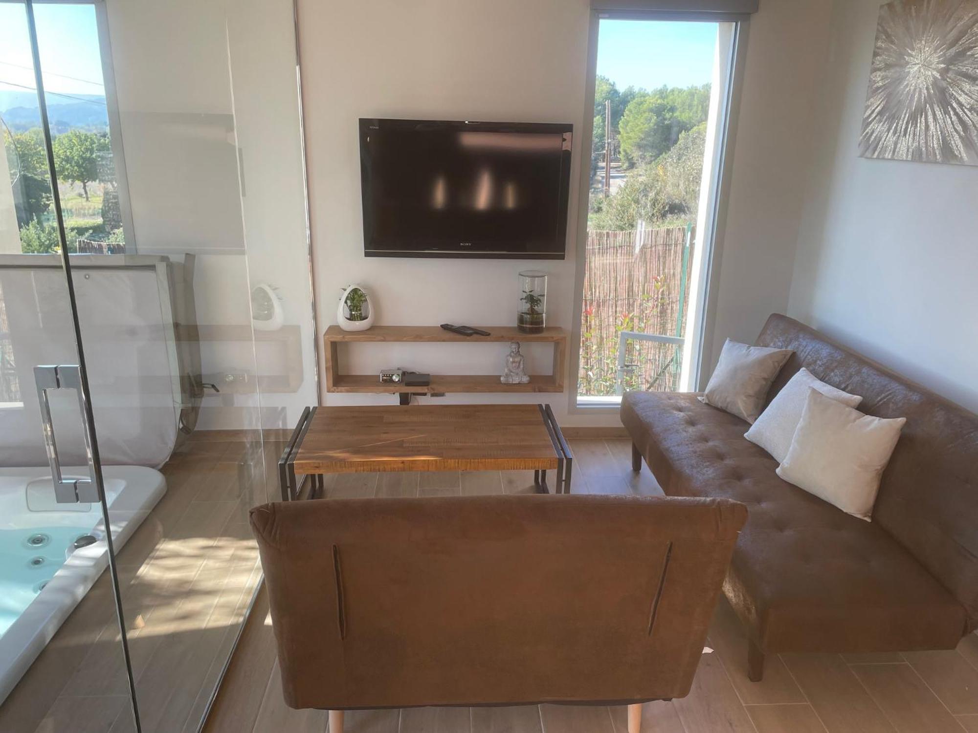 Logement Avec Jacuzzi Joucas Bagian luar foto